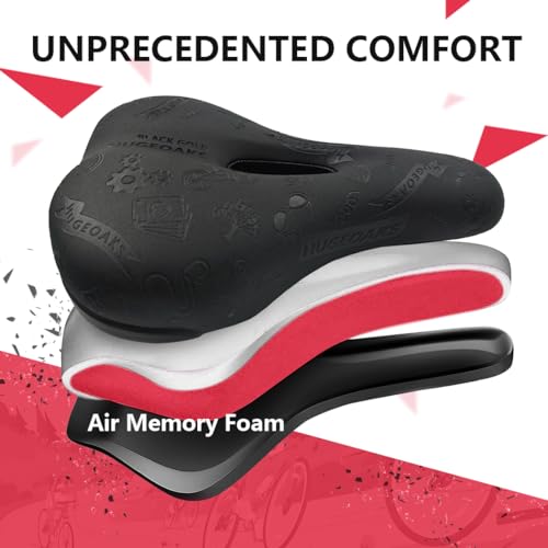 Bike Seats for Men and Women, Comfortable Bicycle Seat, Bike Saddle, Bike Seats for Mountain Bike, Road Bike, Exercise Bike, DH, BMX