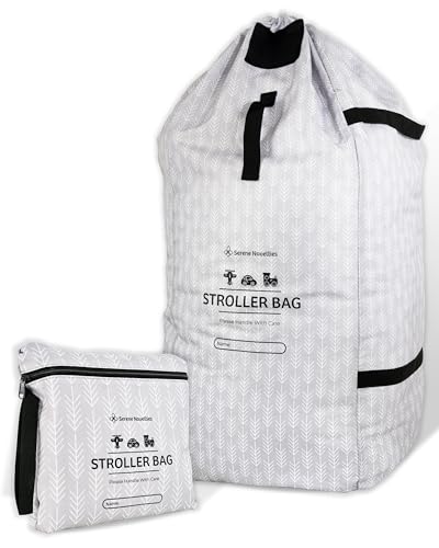 Image of Stroller Travel Bag for Airplane - Padded, Nylon Stroller Bag with Backpack Straps for Easy Traveling with Baby or Toddlers