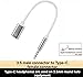 Tiosen 3.5mm Male to Type-C Female Audio Adapter Cable, White, Compatible with Smartphones, MP3 Players, Laptops, Tablets