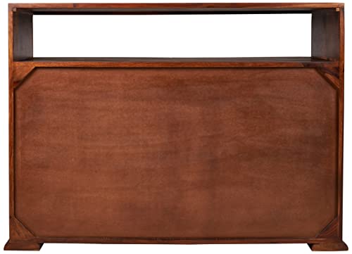 Image of SHIKHA WOOD CRAFT Solid Sheesham Wood Chest of Drawers with 6 Drawers and 1 Open Shelf Storage | Wooden Dresser Organizer for Bedroom, Living Room, Hallway, Office and Home Furniture (Natural Finish)