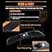 OFFKAT 4 PCS Front & Rear Fender LED Side Marker Lights for Chrysler 300 2015-2024, Chrysler 300 Smoked Lens Side Bumper Marker Lamps, White LED Side Markers Turn Signal Lights