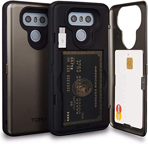 TORU CX PRO LG G6 Wallet Case with Hidden ID Slot Credit Card