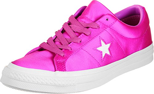 Image of Converse Unisex Chuck Taylor All Star Sneaker (Mens 6 /Womens 8, Neon Pink 9561), Pink, 8 Women /6 Men
