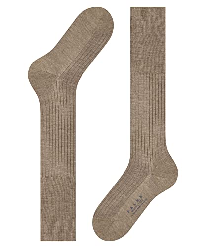 FALKE Herren Kniestrümpfe Bristol Pure M KH Wolle lang einfarbig 1 Paar, Braun (Nutmeg Melange 5410), 39-40 – Ansicht 5