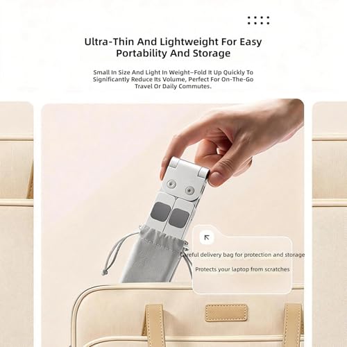 Soporte portátil plegable de aluminio para laptop hasta 17" miniatura 5