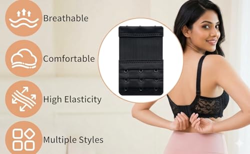 Image of SOFTSTYLE Bra Extenders for Women 3 Hook