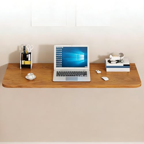 Bureau mural rabattable gain de place - Table murale pliante 120cm - 4