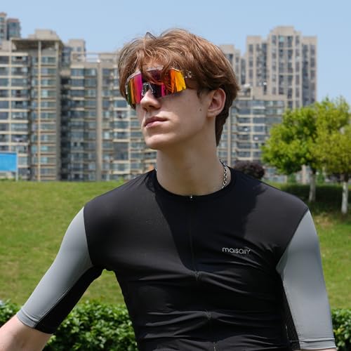 Sunbowglint Polarized Sports Sunglasses for Men Women Unbreakable TR90 Frame UV400 Protection Goggles Baseball Cycling Fishing Glasses,2 Pack — view 2