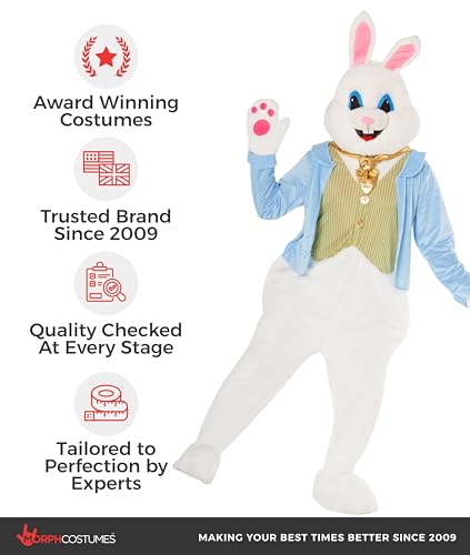Morph Easter Bunny Costume Adult, Easter Bunny Suit, Easter Costumes for Adults, Large - Image 4