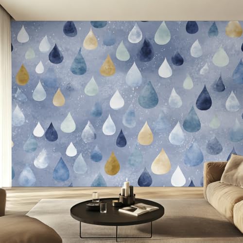 Fresque Murale Intissé Goutte de Pluie Haute Définition Grand Format