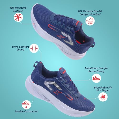 Image of SPARX Men's SM-1074 Sports Shoes Lightweight Running & Walking Shoes | Stylish, Comfortable & Durable Athletic Footwear