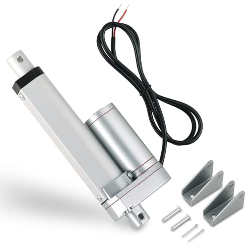 AMGSH 12V ���j�A�A�N�`���G�[�^ - 4�C���` / 100mm �w�r�[�f���[�e�B�[���[�^�[ ���t���u���P�b�g�t�� �ő�׏d900N(200�|���h) - �����ԁARV�A�d�C�h�A�I�[�v�i�[�A�Y�Ƌ@�B�ɍœK - 10mm/�b IP54��i