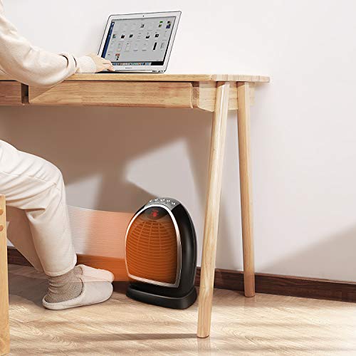 Pelonis Nf15-9En 1500W Fast Heating, Programmable Thermostat, Easy Control, Widespread, Heating & Tip-Over Switch Protection, Oscillating Digital Fan Heater #TOP6