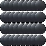 SALEX Cell Phone Metal Stickers 1 inch for Magnetic Car Mount. Replacement Set of 32 Mini Magnet Metal Plates. Black Car Sticky Small Round Iron Discs with 3M Adhesive Backing for Case, DIY, Crafts.
