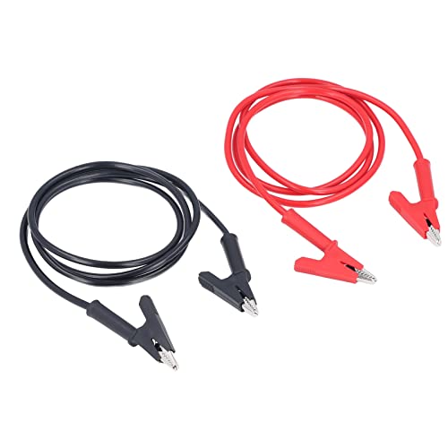 Image of Dual Ended Crocodiles Clips, 1Set Dual Ended Crocodiles Clips Brass, Silicone Crocodiles Clip Test s for Electrical Projects