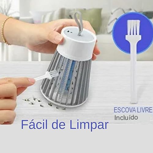 Luminaria LED Repelente Mata Mosquito Eletrico Luz Ultravioleta Choque Lampada Inseto Pernilongo Luz