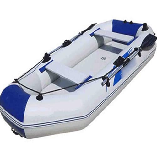 Bote Inflable Portátil Durable De Múltiples Fines PVC Barco Inflable Canoa Barco de Pesca Inflable Kayak Inflable para Pesca Buceo a la Deriva,03,2.6m