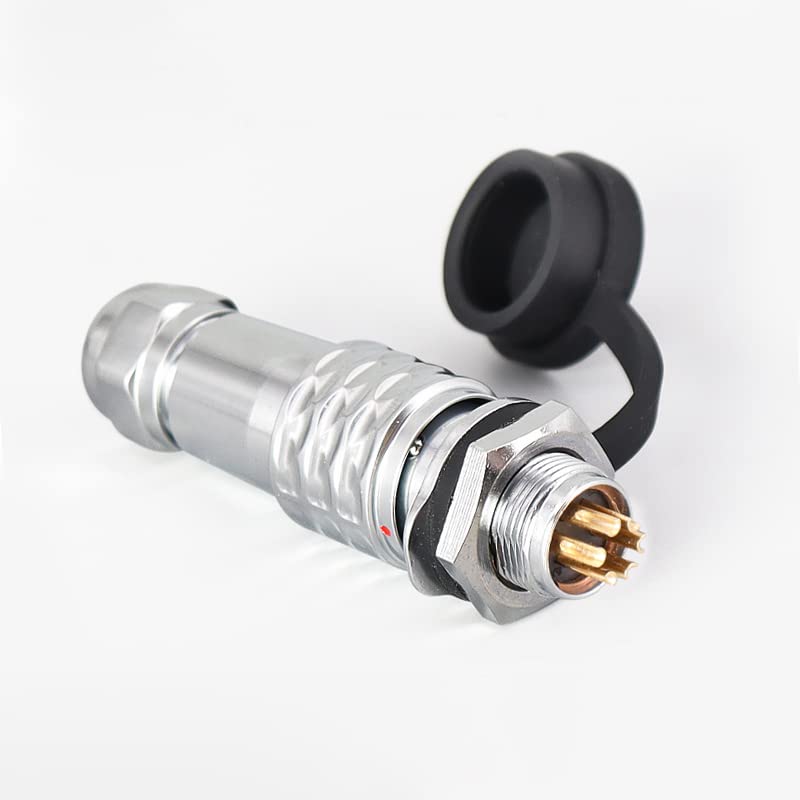 SF12 6 Pin Plug+Socket Back Mount Metal Aviation Quick Waterproof Push-Pull Circular Industrial