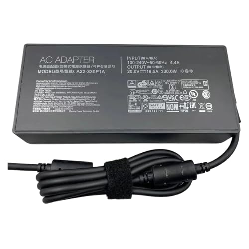 Adaptador de CA 20V 16.5A 330W con cable de alimentación y conector de 6.0x3.7mm