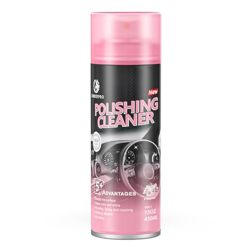 DONKEYPRO Car Interior Cleaner Polishing Cleaner Detailer Spray for Vehicle Detailing 450ml Aerosol 15 fl oz with Iron Can (1-Pack)