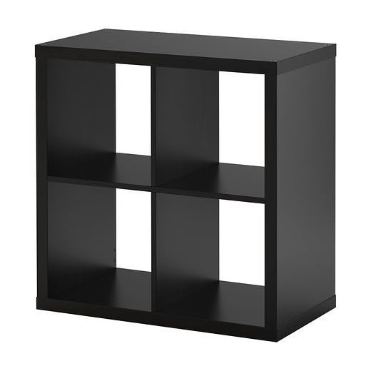 2 XIKEA hylla Kallax den nya Expedit hyllan 4 – fack svartbrun 77 x 77 x 39 cm ny