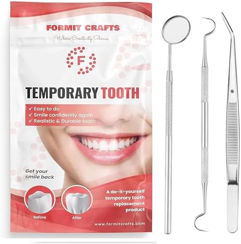 Thermoplastic Beads 40 Grams for Teeth Repair Plus Dental Tools–for DIY Tooth Filling – Moldable Thermal Beads for Teeth Repair – Ideal for Chipped, Cracked Teeth – Realistic and Durable