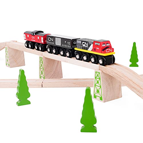 Bigjigs Rail CN Train - Andere belangrijke Wooden Rail Merken zijn Compatible - Image 7