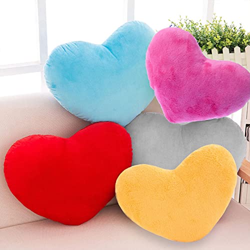 Rihud Plush Yellow Heart Pillow Cute Heart Shaped Pillow Cojines Decorativos Throw Pillow Filled Heart Shaped Cushions Children Friends Loved Ones Valentine Day Suitable Bedroom Living Room #TOP1