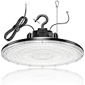 480V LED High Bay Light 300W 240W 200W Adjustable UFO Light 42000LM ETL DLC Listed Dimmable High Bay LED Shop Lights 5000K Daylight IP65 Waterproof Commercial Bay Lighting for Warehouse Factory