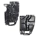 Evan-Fischer EVA20172060879 New Direct Fit Engine Splash Shield Set of 2 Plastic Replaces Partslink# SC1228100 SC1228101 Driver and Passenger Side for Scion tC