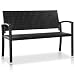 Produktbild vidaXL Gartenbank Poly Rattan Schwarz Parkbank Sitzbank Gartenmöbel Bank
