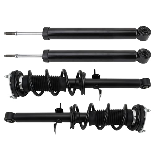 Image of TRQ Front and Rear Complete Strut Assembly & Shock Absorber Kit Shock & Spring Strut Assembly Compatible with 2008-2012 INFINITI EX35 2013 EX37 2014-2015 QX50