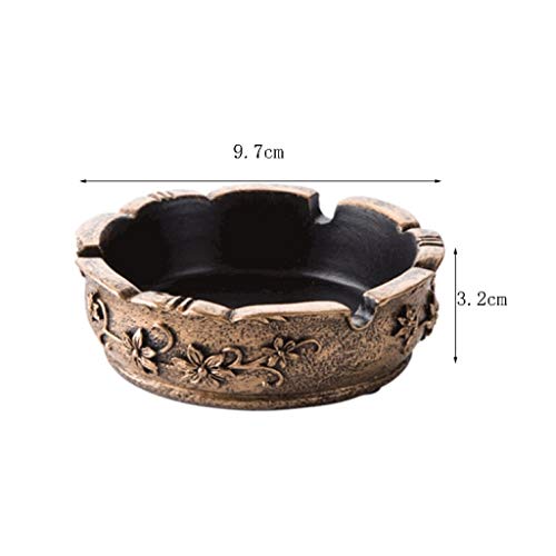 Asbakje Asbak Flower Vintage Style asbak Portable Anti-Scalding sigaar asbak Home Decoration voor Buiten Binnen (Color… - Image 3