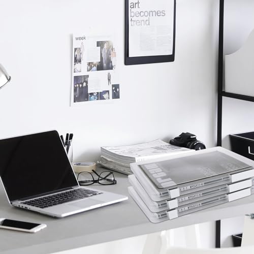 GBACHOOSE Capa de projeto portátil de 8 peças para papel de carta de 21,6 x 28 cm, caixa de arquivo