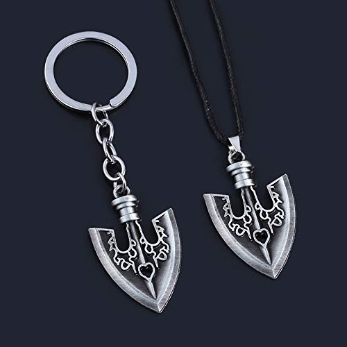 Funboat Jjba Jojo Stand Arrow Necklace Keychain Set - Jolyne Jotaro Red Stone Of Aja Anime Chains - Christmas Cosplay Gifts For Kids Girls Teens Women Men (Stand Arrow Set) #TOP5