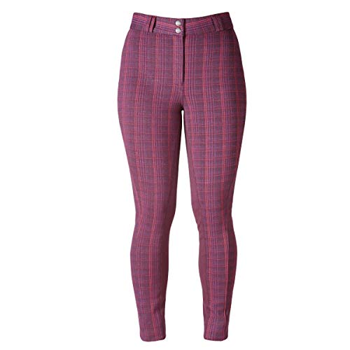 Harry Hall Womens/Ladies TEX Queensbury Breeches (32 inches Long) (Aubergine)