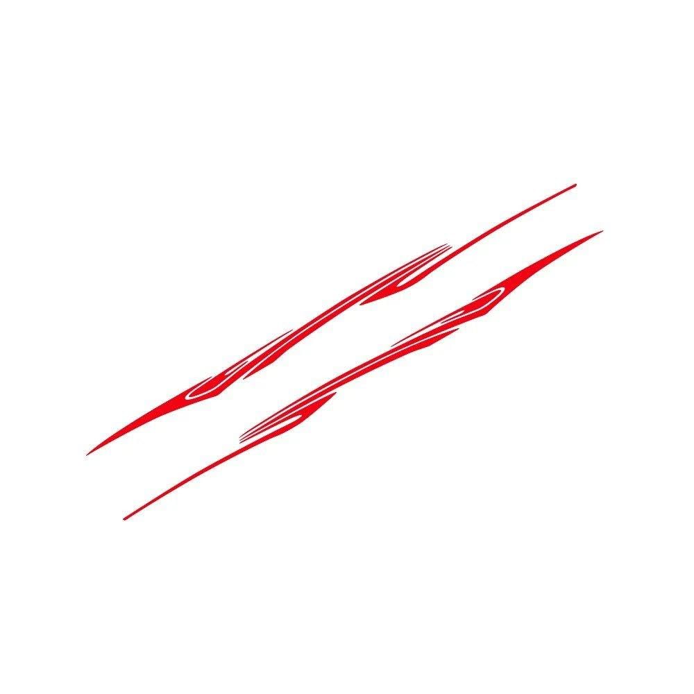 Bertdcx Glossy Red Auto Accessory For Hyundai Kona Waist Graphics Stripes Vinyl Decals Auto Decoration Accessories(Glossy Red)