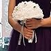 TRUE LOVE GIFT Wedding Bouquet, Bridesmaid Toss Bouquet Hand Made Artificial Rose Flowers Diamond Satin Bridal Bouquets for Wedding, Engagement Valentine's Day Decor (Lace)