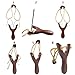 POPLAY Wooden Slingshot Toy with 2PCS Spare Rubber Band, Toy Slingshot Resortera for Catapult Game Outdoor Hunting Sports Camping Shooting Hiking for Kids