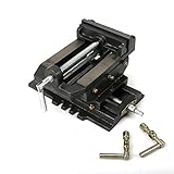 MYOYAY 6' Cross-Slide Drill Press Vise Heavy Duty Cast Iron 2 Way X-Y Compound Vise Metal Milling...