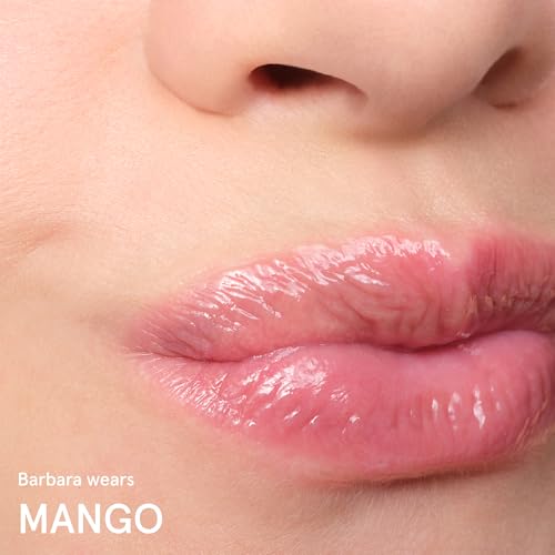 Image of Glossier Balm Dotcom Hydrating Tinted Lip Balm - Universal Salve, Up to 12Hr Moisture for Dry Lips, Cuticles & Skin - Lanolin, Beeswax & Castor Oil - Mango, Tropical Peach Tint, 15ml