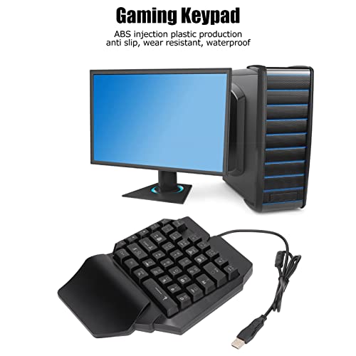 Teclado Gamer One Handed USB Cableado Para PC miniatura 5