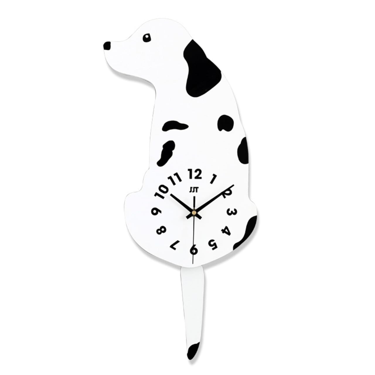 Horloge murale forme chien créative Zerodeko suspendue pour décoration maison et salon