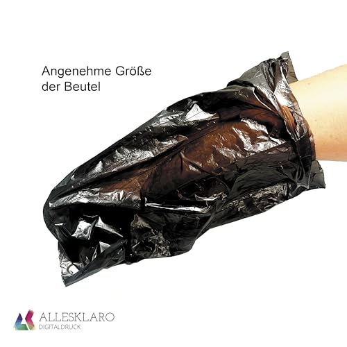 AllesKlaro® - Tragbarer Hundekotbeutelspender - inkl. 1 Rolle auslaufsicherer Kotbeutel - zur Befestigung an Hundeleine