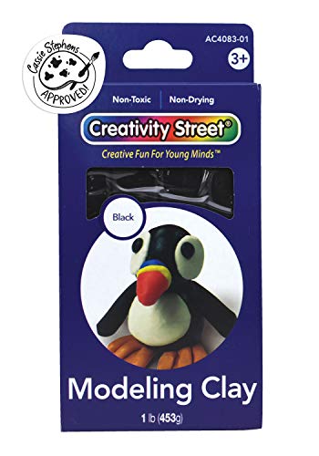 Creativity Street Extruded Modeling Clay, 1 lb, Black 4 Sticks