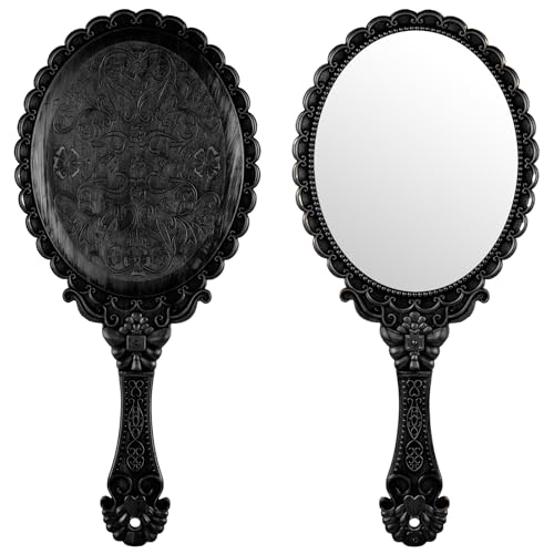 Exircy Vintage Hand Mirrors with Handle, Vanity Handheld Makeup Mirror