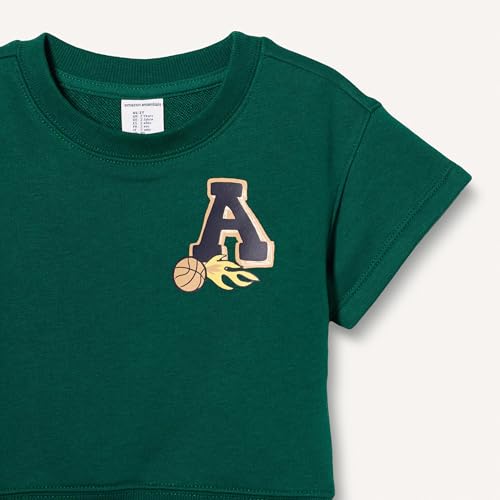 Image of Amazon Essentials Boys and Toddlers' Relaxed Fit Sweatshirt and Shorts Set