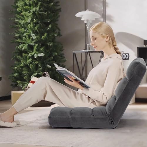 Chaise de sol réglable pour méditation et sessions de jeux vidéo