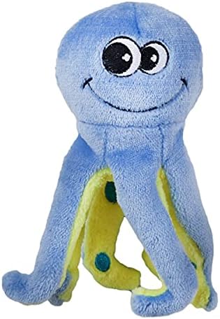 SmartPetLove Tender-Tuffs – Easy Grab Small Squeaky Soft Plush Octopus Dog Toy – Great Stuffed Dog Toy