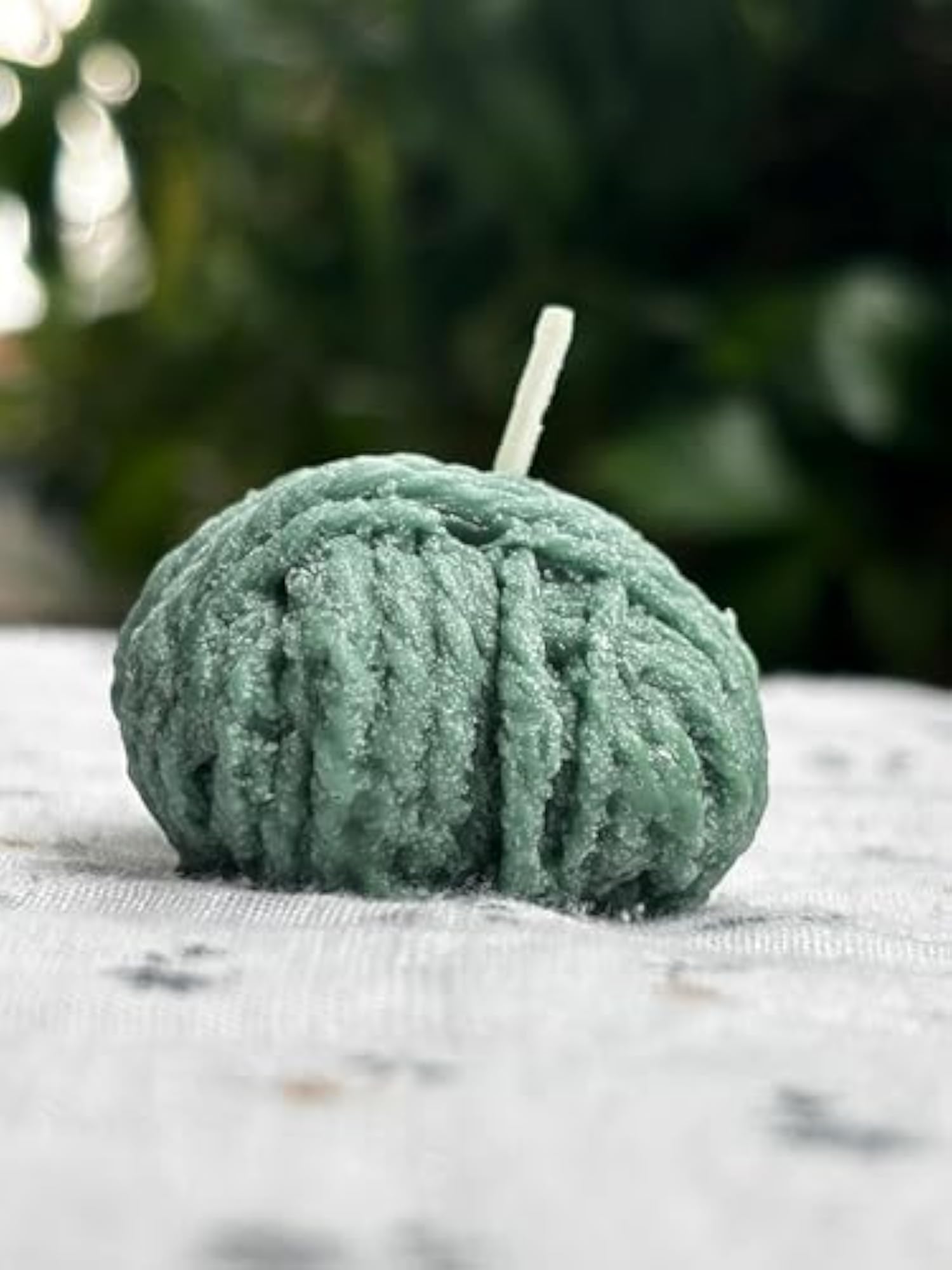 Sutli Bomb Candle, Handcrafted Design, Sage Green